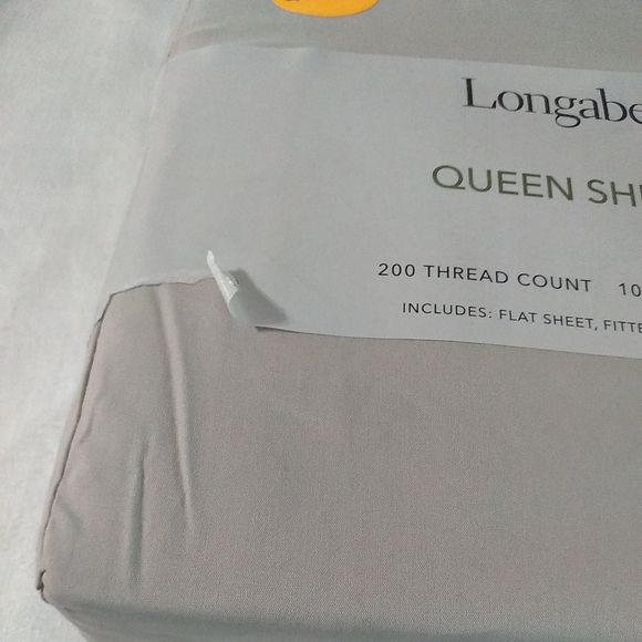 Longaberger Beige Queen Sheet Set - Picture 3 of 7